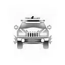 A police vehicle burning and a text that says 1312 tattoo design idea