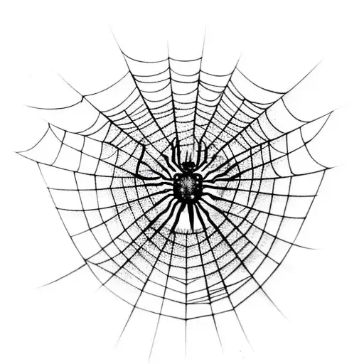 Spider Web tattoo design idea