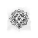 Create a blackwork tattoo inspired by a classic comic book cover tattoo design idea