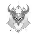 Create a blackwork tattoo inspired by a classic comic book cover tattoo design idea