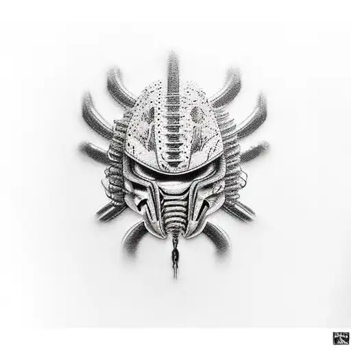 Predator tattoo design idea