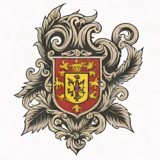 Portugal crest type tatoo tattoo design idea
