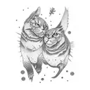 mother and son tattoo design idea