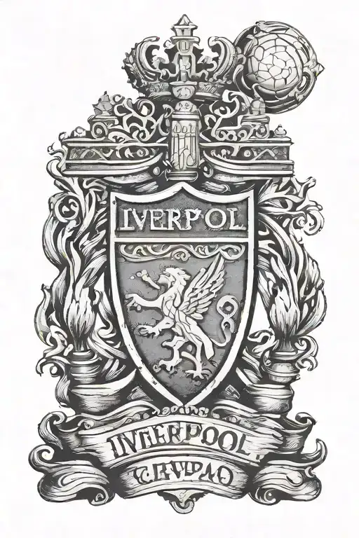 liverpool tattoo with ynwa tattoo design idea