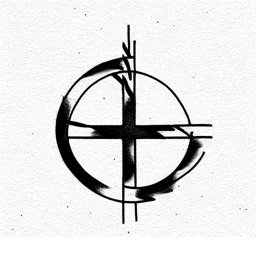 Coptic cross  tattoo design idea