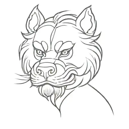 Chinese foo dog tattoo design idea