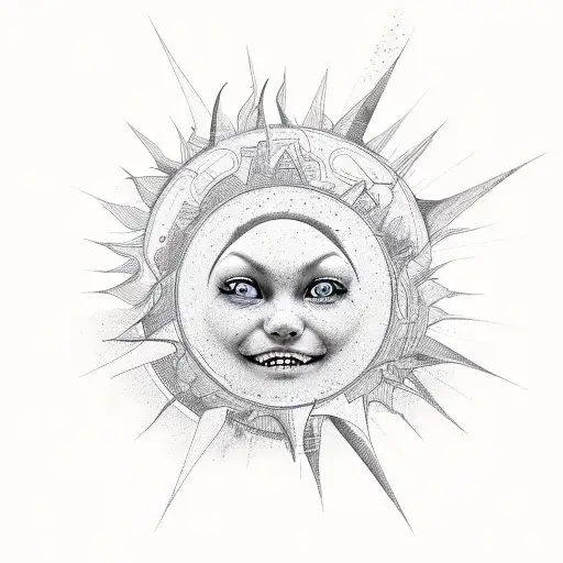 freedom, energy, family, sun tattoo design idea