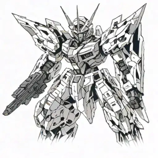 gundam exia tattoo design idea
