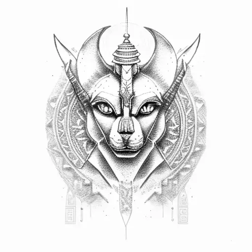 Anubis tattoo design idea