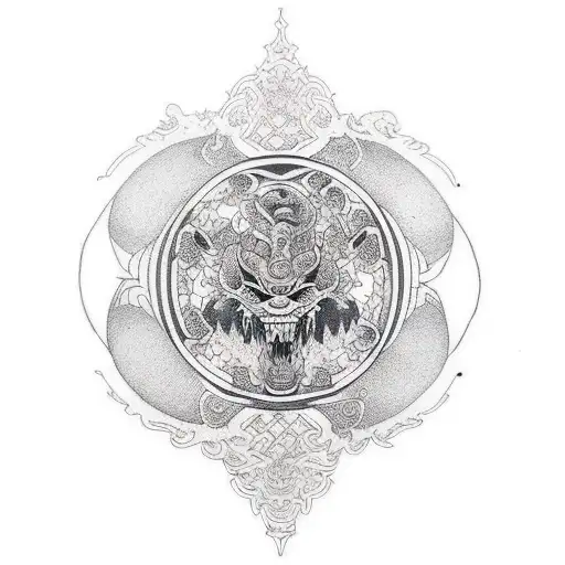 trap tattoo design idea