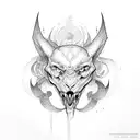 d m initials tattoo design idea