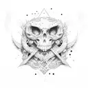 d m initials tattoo design idea