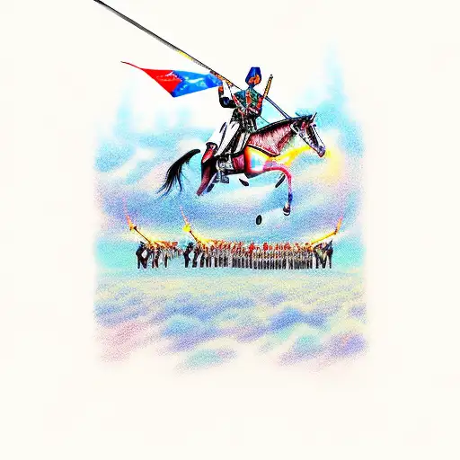 charge of the light brigade tattoo design idea