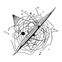 Gazelle constellation tattoo design idea