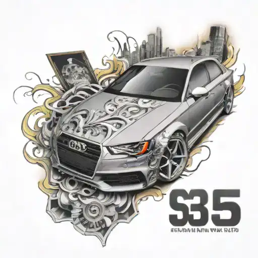 Audi s3 tattoo design idea
