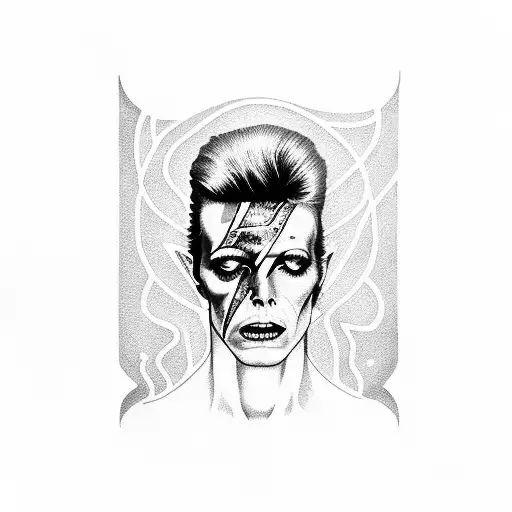 david bowie  tattoo design idea