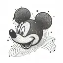 hidden mickey mouse tattoo design idea
