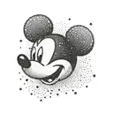 hidden mickey mouse tattoo design idea