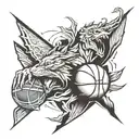 basketball tattoo design idea