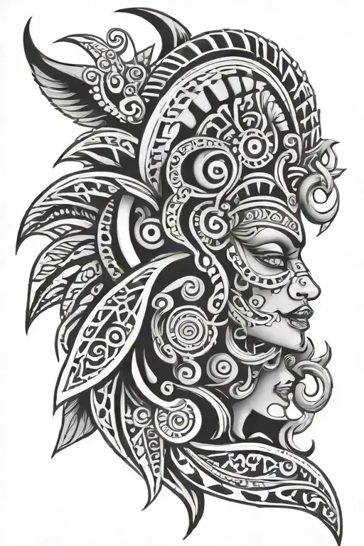 tribal for Latina design incorporating elements tattoo design idea