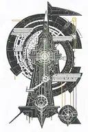 bell tower tattoo design idea