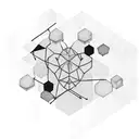 Hexagon constellation with a Sagittarius  arrows tattoo design idea