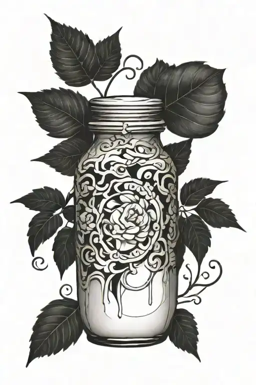 Broken alabaster Jar tattoo design idea