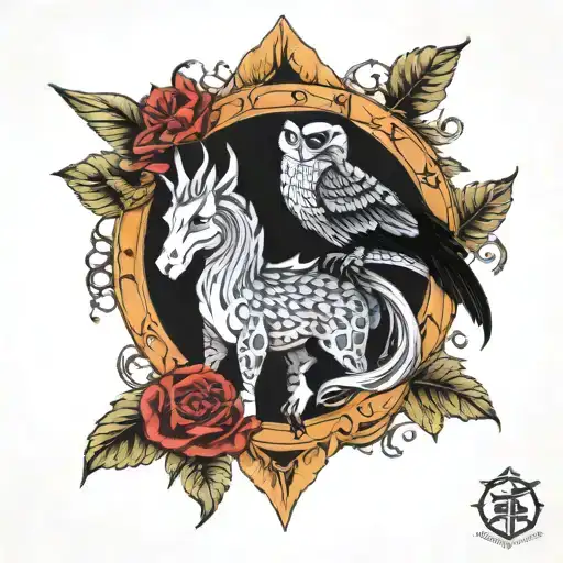 demaon targeryan & caraxes tatoo tattoo design idea