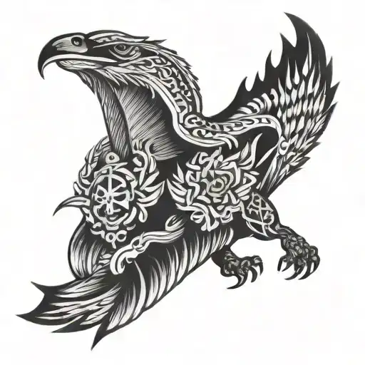 demaon targeryan & caraxes tattoos that represent tattoo design idea