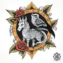demaon targeryan & caraxes tatoo tattoo design idea