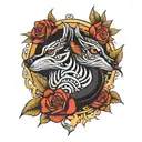 demaon targeryan & caraxes tatoo tattoo design idea