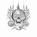 whalien marihuana  tattoo design idea