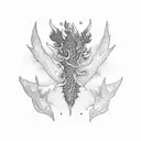 whalien marihuana  tattoo design idea