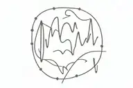 electrocardiogram writing the name Nina name tattoo tattoo design idea