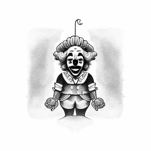 clown tattoo design idea