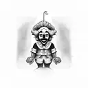 clown tattoo design idea