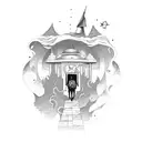 Title: "Wanderer's Passage"  Prompt:   Design a tattoo that symbolizes the adventurous spirit and insatiable wanderlust  tattoo design idea