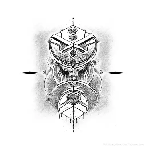 blood of the covenant is thicker than water from the womb tattoo design idea
