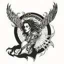 aqurius free spirited  , unique and un conventional , live and let live tattoo design idea