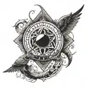 aqurius free spirited  , unique and un conventional , live and let live tattoo design idea