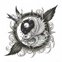 aqurius free spirited  , unique and un conventional , live and let live tattoo design idea