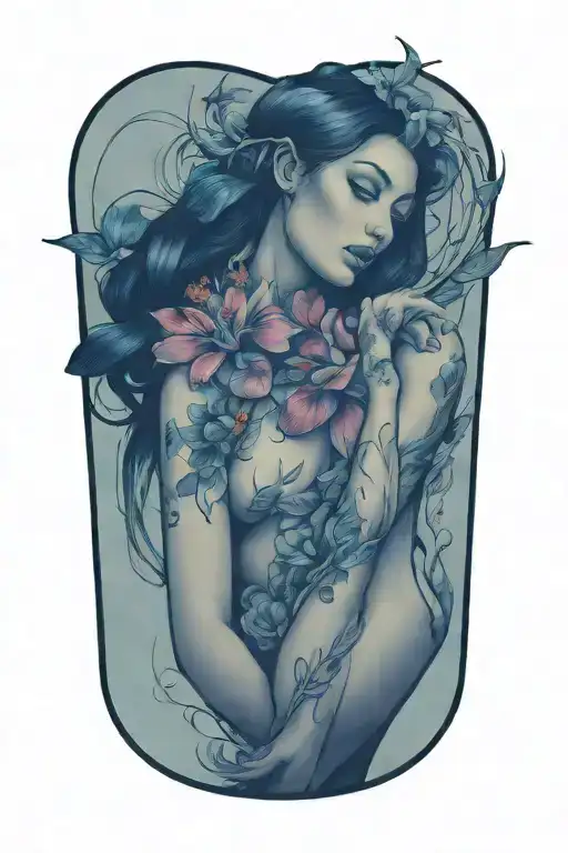 copacetic art connected from the start blessed and graceful tattoo design idea