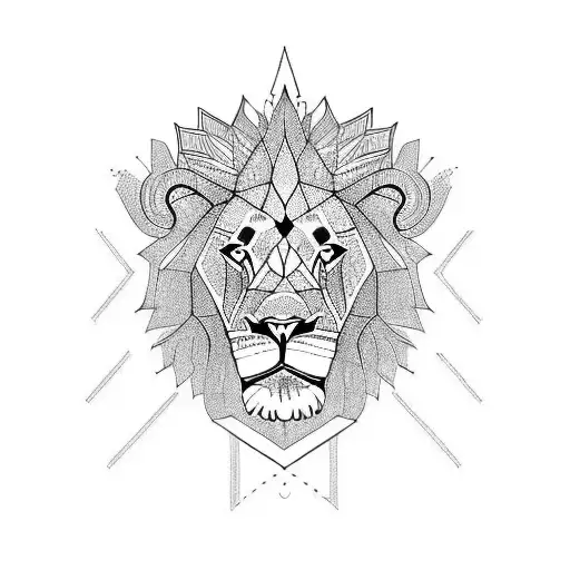 lion of judah tattoo design idea