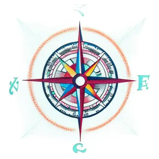 Compass- Fortune Favors the Bold tattoo design idea