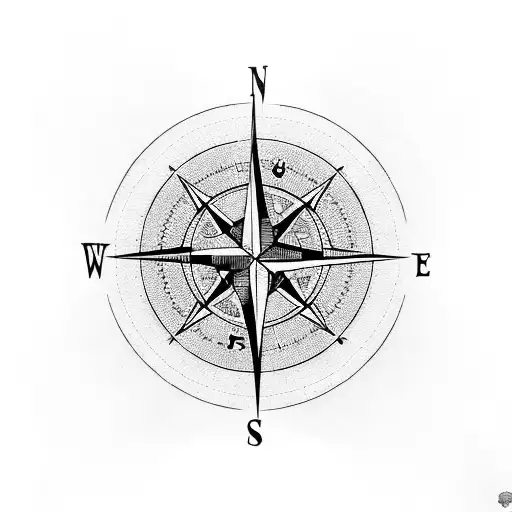 Compass- Fortune Favors the Bold tattoo design idea