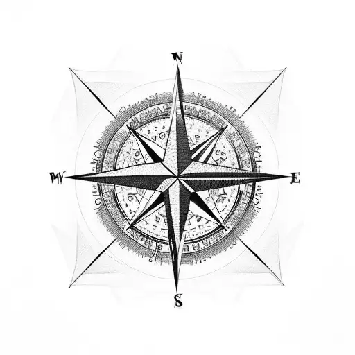 Compass- Fortune Favors the Bold tattoo design idea