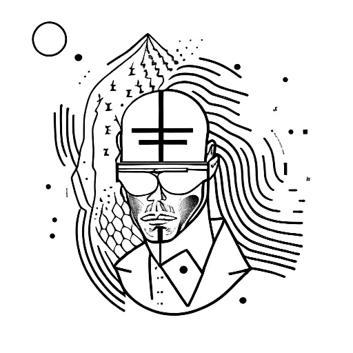 A minimalist tattoo combining elements from Pulp Fiction and a JMSN album cover tattoo design idea