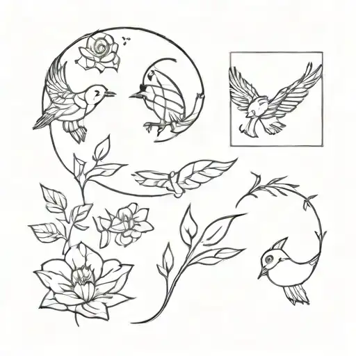 Korean paper fab tattoo design idea