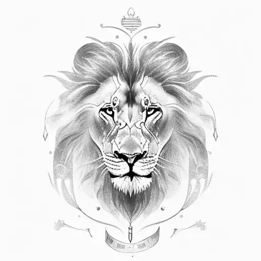 The words "do not be afraid" could be inscribed in elegant script below the wings or dove. with a lion tattoo design idea