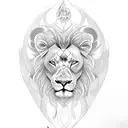 The words "do not be afraid" could be inscribed in elegant script below the wings or dove. with a lion tattoo design idea